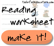 reading worksheet templates