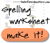 spelling worksheet templates